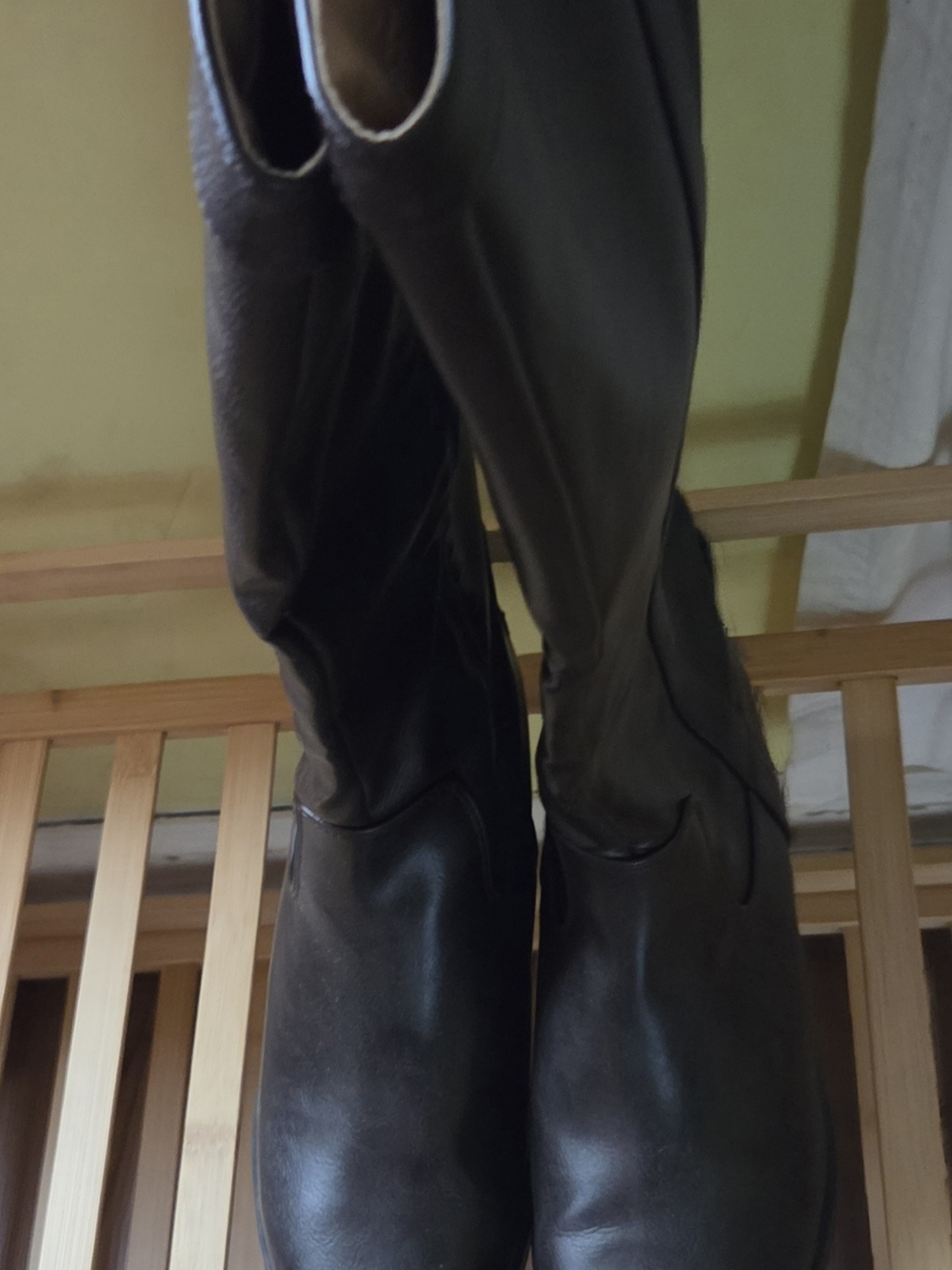 Classic Tall Dark Brown Leather Boots